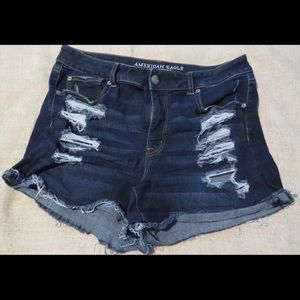 American Eagle High Rise Jean Shorts
